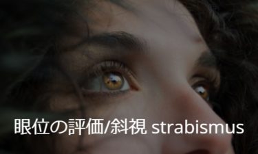 眼位の評価・斜視 strabismus