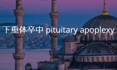 下垂体卒中 pituitary apoplexy